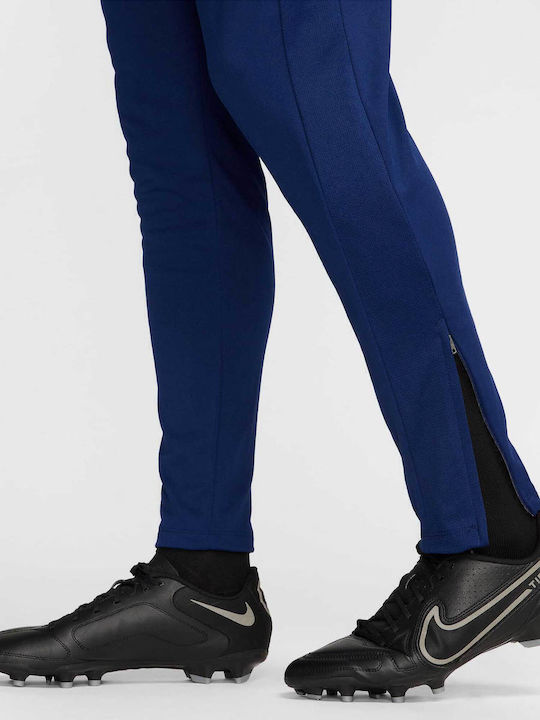 Academy Παντελόνι Φόρμας Dri-Fit Γυαλιστερό με Λάστιχο Blue