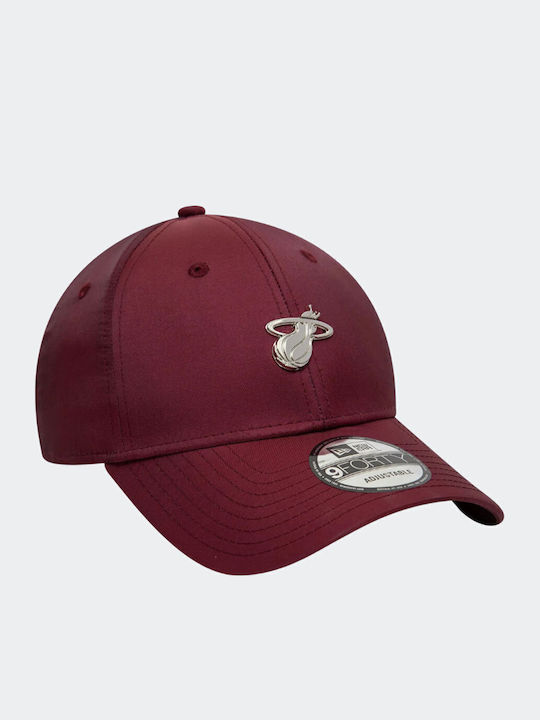 Șapcă reglabilă New Era Miami Heat NBA Tech Forty Bordeaux