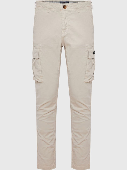 Trousers Cargo Elastic in Regular Fit Mist Grey