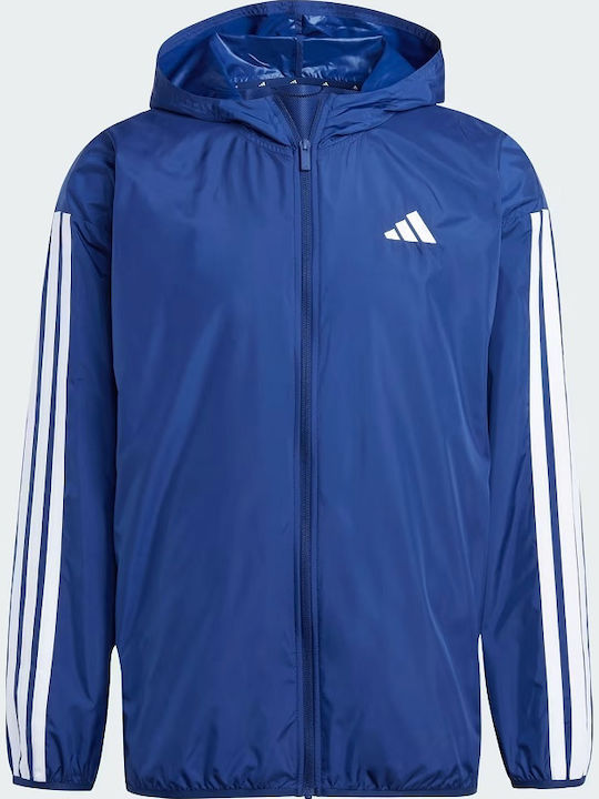 Essentials 3-stripes Sportjacke Winddicht Marineblau
