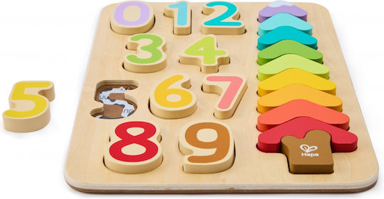 Ξύλινο Παιδικό Puzzle Colors And Shapes 9pcs Hape