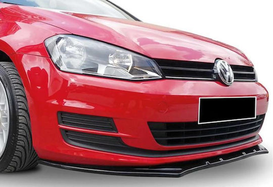 Преден спойлер VW Golf VII 7 12-17 Race лъскаво черно