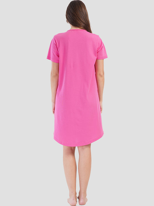 Vienetta Secret Summer Women's Nightdress Fuchsia
