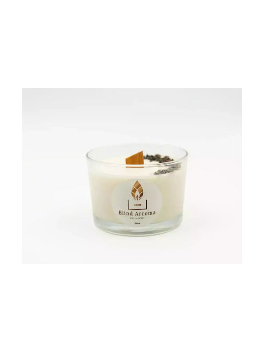 Cc-1001 Duftkerze aus Sojawachs Lavendel Glas 150ml Weiß