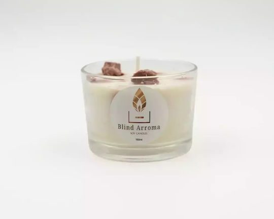 Dc-3004 Scented Soy Candle Lemon Mousse Chocolate Biscuit Jar 150ml White