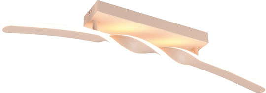 Trio Lighting Πλαφονιέρα Οροφής Μπεζ με Ενσωματωμένο LED