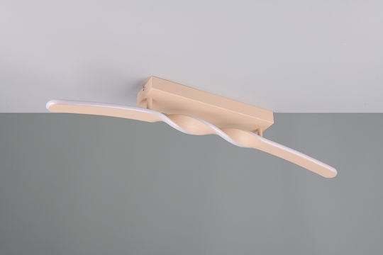 Trio Lighting Πλαφονιέρα Οροφής Μπεζ με Ενσωματωμένο LED