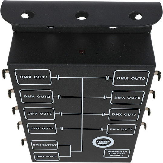 Light4me Xsplit 8 Dmx Signal Distributor Splitter 8-channel Mounting Bracket Dmx Splitter 1 X 8