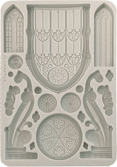 Καλούπι Σιλικόνης A5 15×21cm Stamperia Master Magic Gothic Architecture