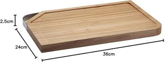 Rosle Rectangular Wooden Chopping Board Brown 36x24cm
