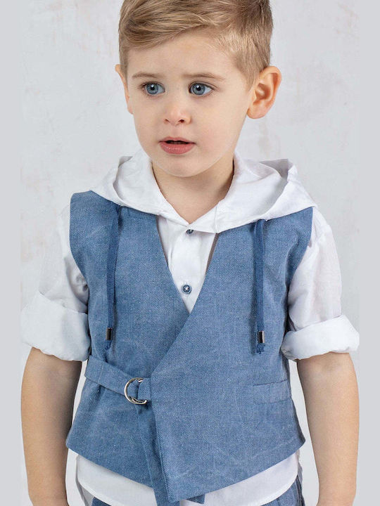Kids' Set with Pants Summer 4pcs Blue