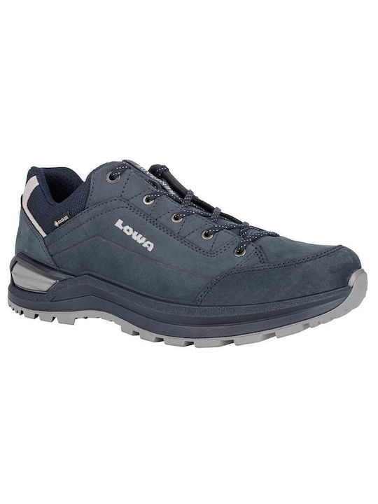 Lowa Men's Hiking Shoes Waterproof with Gore-Tex Membrane Blue