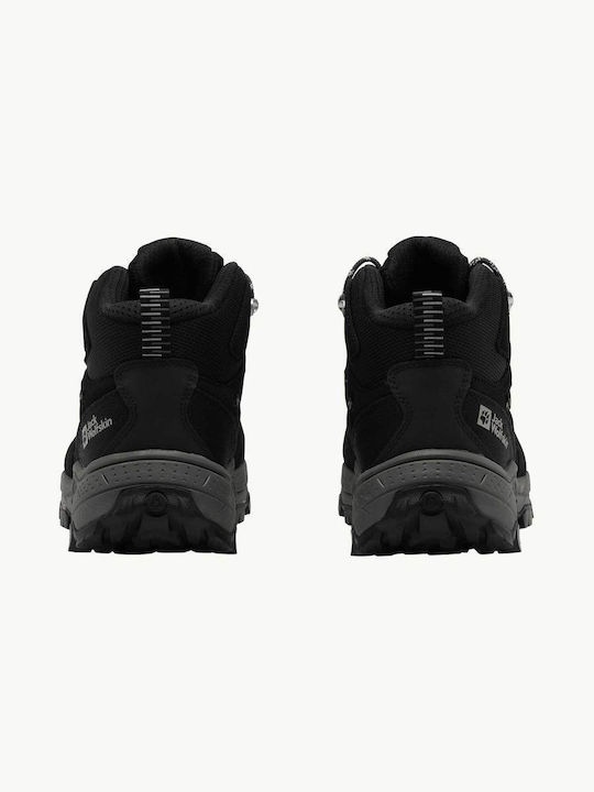 Jack Wolfskin Vojo Tour Ανδρικά Ορειβατικά Μποτάκια Αδιάβροχα Μαύρα