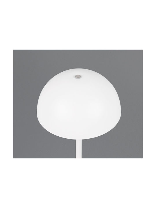Trio Lighting Μεταλλικό Πορτατίφ LED με Λευκό Καπέλο και Βάση