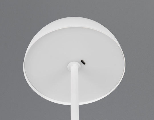 Trio Lighting Metal Table Lamp LED with White Shade and Base