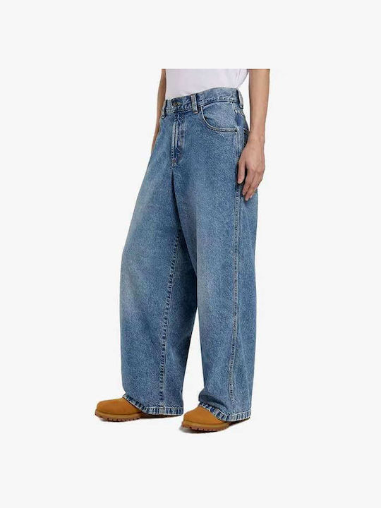 Ανδρικό Παντελόνι Τζιν με Loose Baggy Εφαρμογή Rinsed Fade