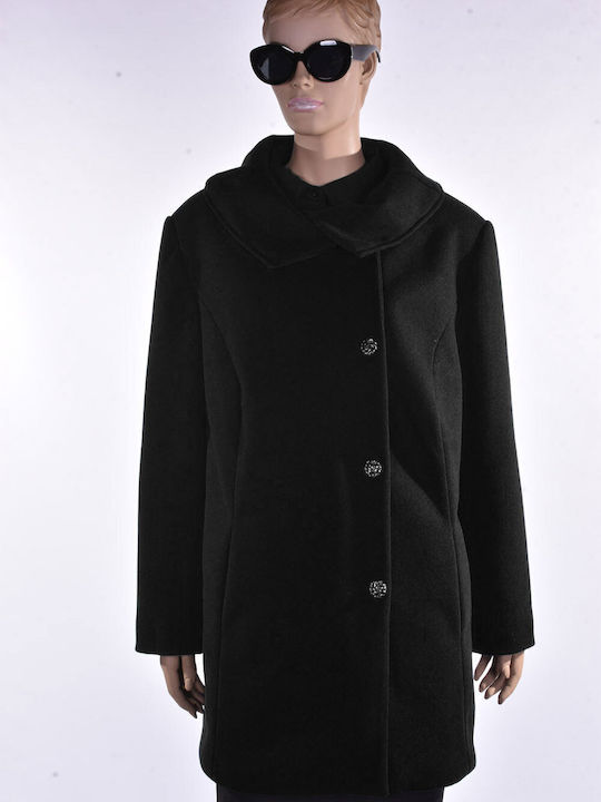 Damen black Kurzmantel