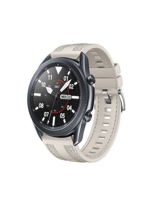 Armband Stoff Beige (Galaxy Watch 3 45mm)