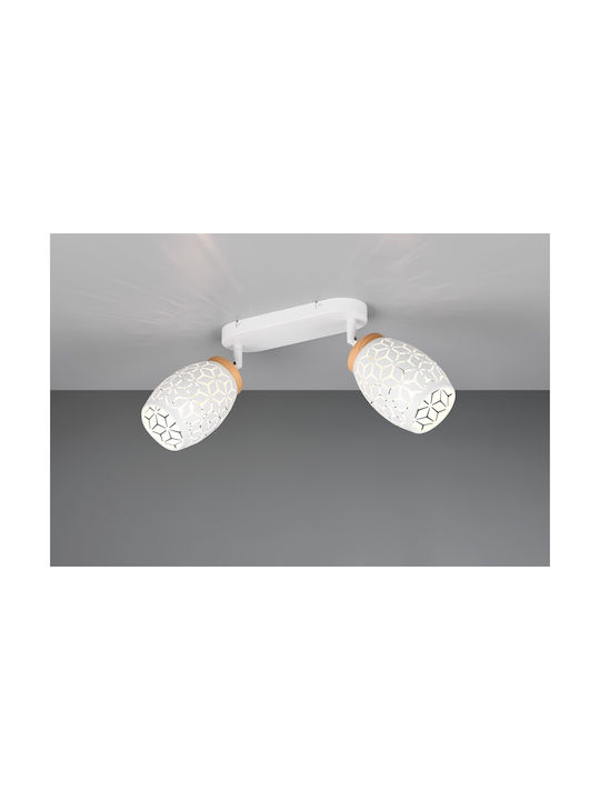 Trio Lighting Двойно Спот в Бял Цвят