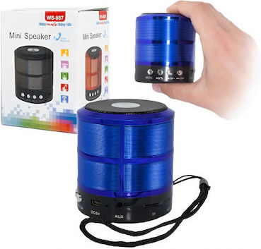Metal body Bluetooth-Lautsprecher 3W mit Radio und Akkulaufzeit bis zu 2 Stunden Blau