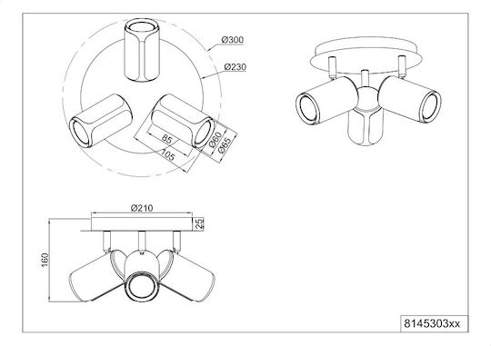 Trio Lighting Τριπλό Σποτ Trio Lighting Τριπλό Σποτ