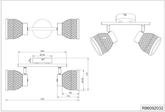 Trio Lighting Decken- und Wandleuchte