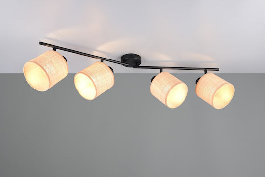 Trio Lighting Spot mit 4 Lichtern in Schwarz Farbe