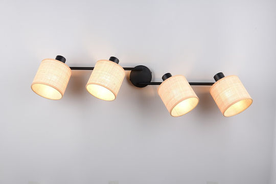 Trio Lighting Spot mit 4 Lichtern in Schwarz Farbe