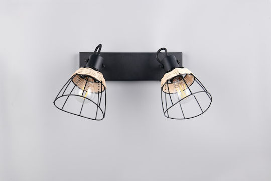 Trio Lighting Διπλό Σποτ σε Μαύρο Χρώμα