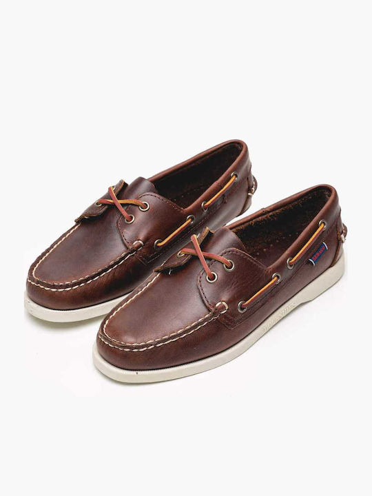 Leder Herren Mokassins in Braun Farbe