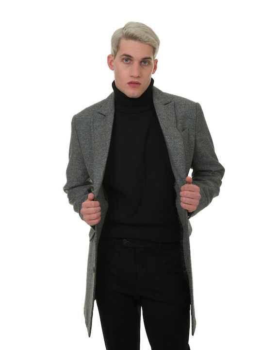 Men's Half Coat grey