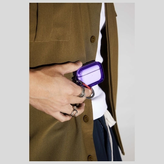Skinarma Case Plastic in Purple color for Apple AirPods Pro 2