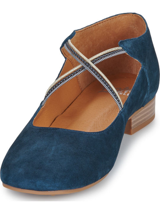 Damen Ballerinas Blaue