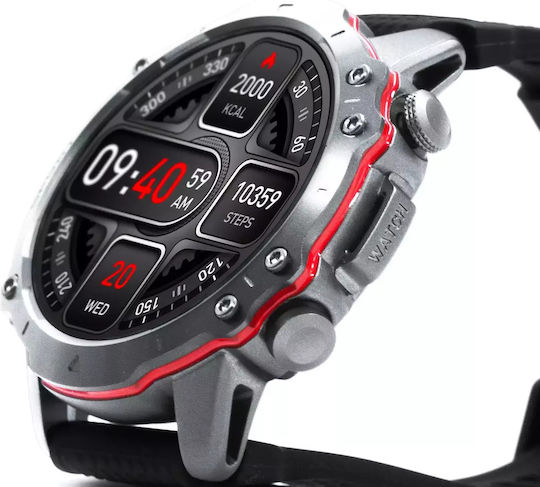 Kiano Watch Sport 49мм с Пулсомер (Сребрист)