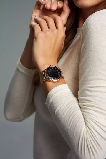 MaxCom FW44 2 Stainless Steel 46mm Smartwatch με SIM και Παλμογράφο (Χρυσό)