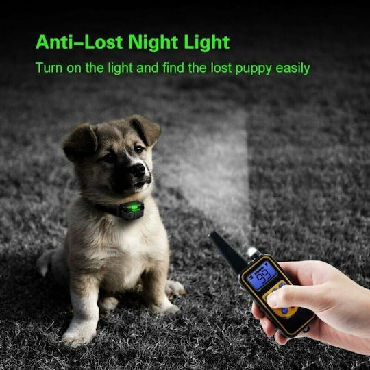Wellturn Rechargeable Waterproof Dog Training Shock Collar with Range 800m