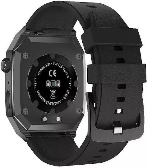 MaxCom FW65 Iron S 55mm Smartwatch with Heart Rate Monitor (Black)