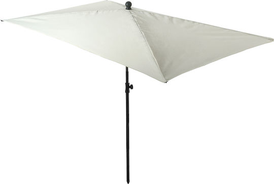 Umbrella Floor Square Metal Ecru 2.1x2.1m