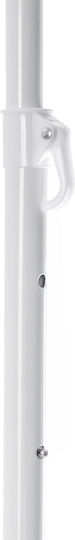 Umbrelă Rotundă Metalică Albă Φ2.2m