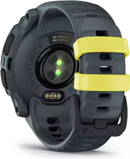 Garmin Instinct E 40mm Αδιάβροχο Smartwatch με Παλμογράφο (Electric Lime with Twilight Band)