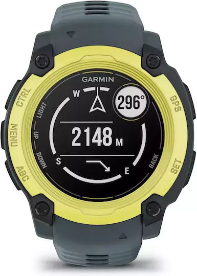 Garmin Instinct E 40mm Αδιάβροχο Smartwatch με Παλμογράφο (Electric Lime with Twilight Band)