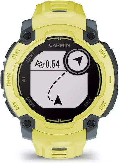 Garmin Instinct E 45mm Waterproof Smartwatch with Heart Rate Monitor (Electric Lime with Electric Lime Band)