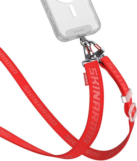 Skinarma Curea pentru gât pentru telefoane mobile Roșu