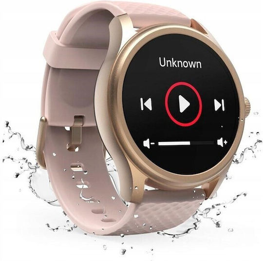 HAMA 5010 46mm Smartwatch με Παλμογράφο (Ροζ Χρυσό)