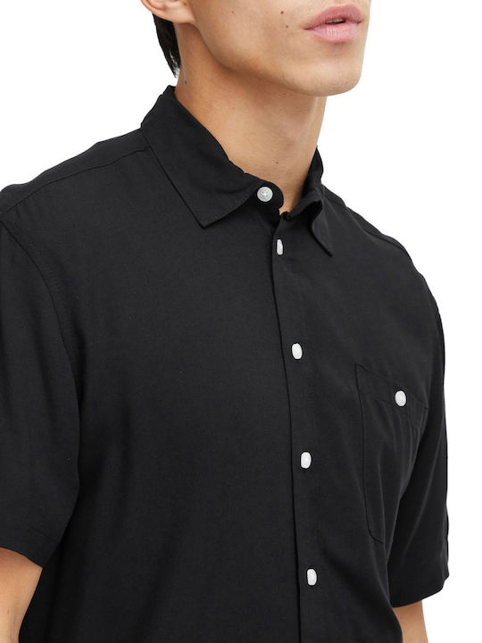 Kurzärmlig Hemd Black
