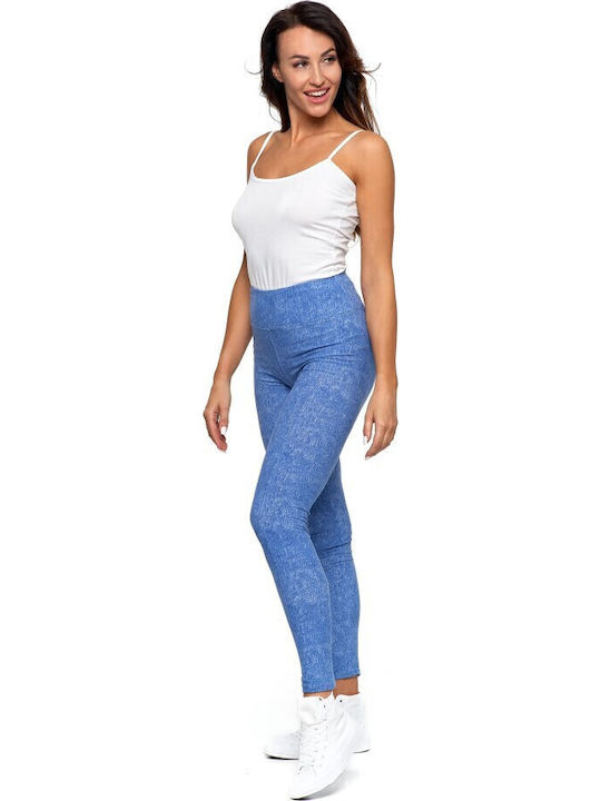 Women's Long Firming High Waist Jeans Leggings Colour