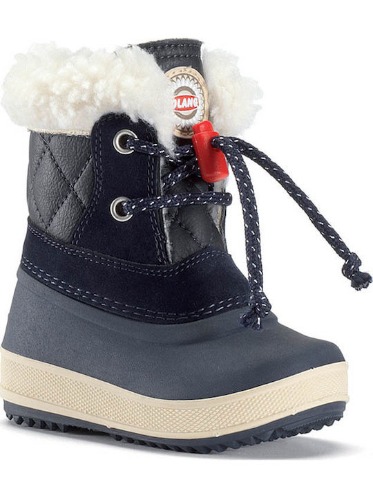 Ape Παιδικά Μποτάκια Χιονιού με Κορδόνια Navy Μπλε
