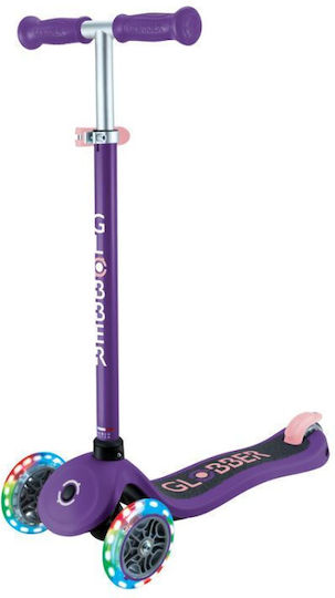 Globber Kids Scooter Primo Lights 3-Wheel Purple