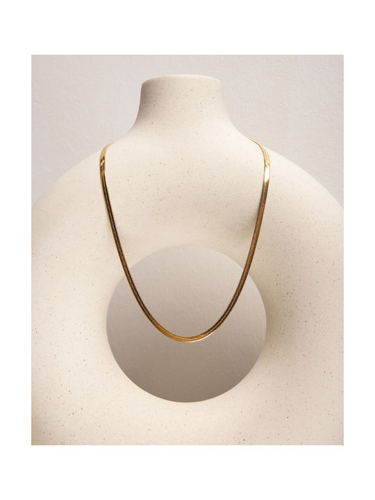 Snake Chain Necklace Gold