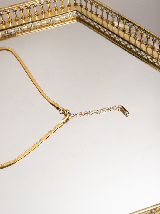Snake Chain Necklace Gold